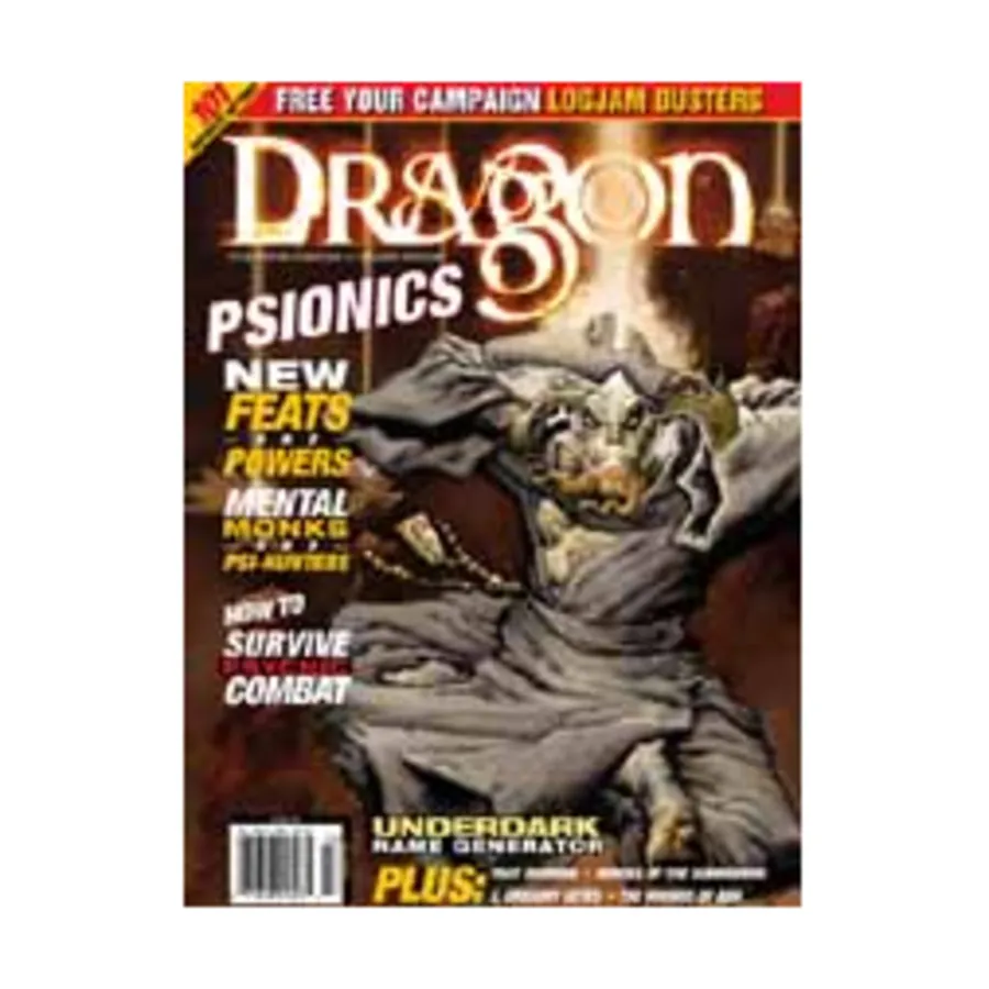 Журнал #281 "Psionics & New Feats & Powers, Instant Dungeon Tiles", Dragon Magazine #251 - #300
Журнал #281 "Psionics & New Feats & Powers, Instant Dungeon Tiles", Dragon Magazine #251 - #300