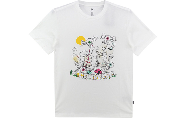 Последняя верхняя футболка унисекс белая Converse, белый
Последняя верхняя футболка унисекс белая Converse, белый