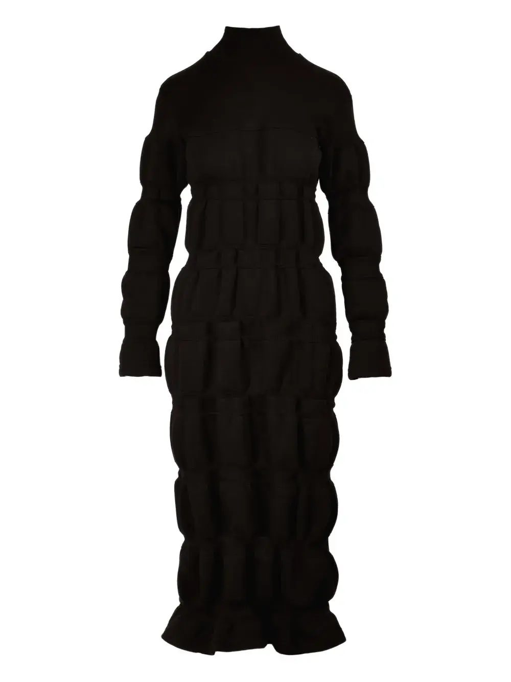 Ярусное платье с высоким воротником Ioana Ciolacu, черный
Ярусное платье с высоким воротником Ioana Ciolacu, черный