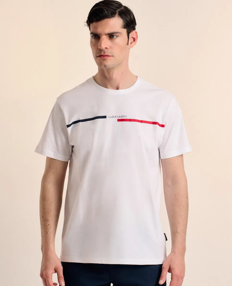 Классическая мужская футболка с коротким рукавом Valecuatro, белый
Классическая мужская футболка с коротким рукавом Valecuatro, белый