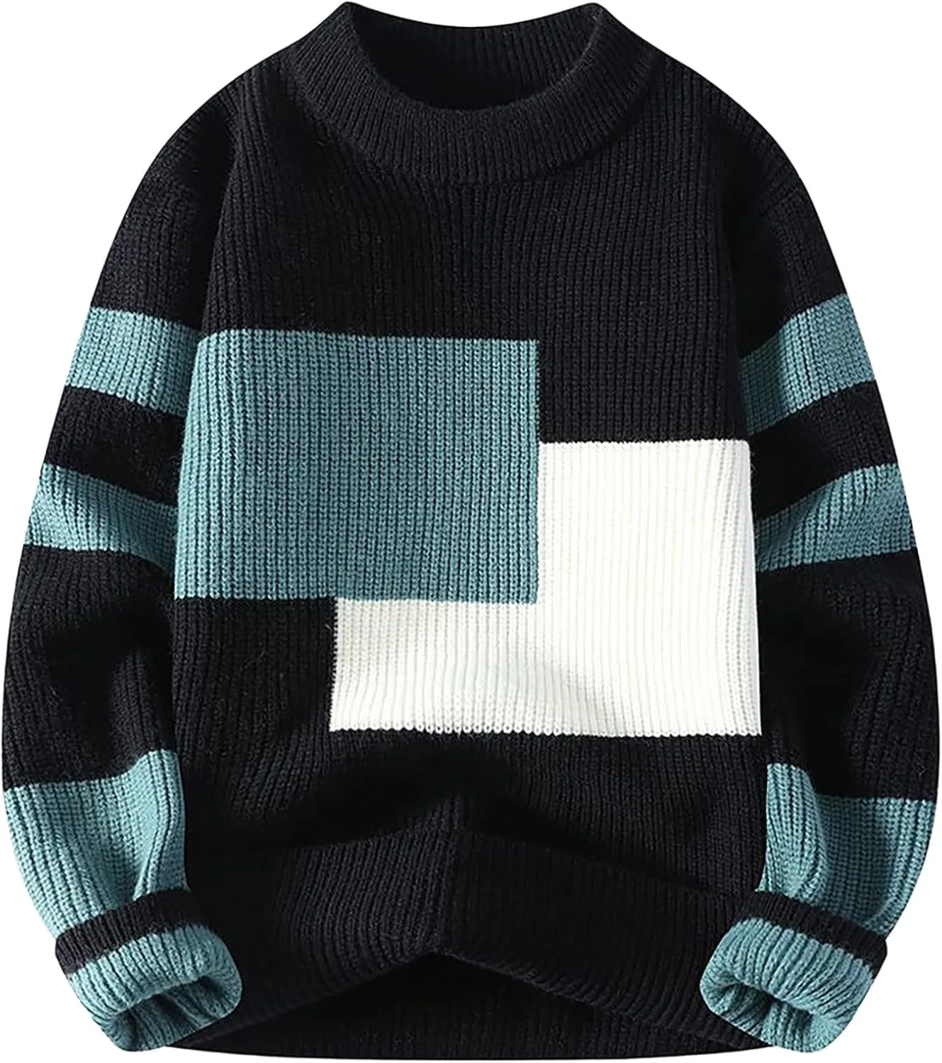 Мужской свитер с цветными блоками, Crewneck, длинный рукав Dgoopd
Мужской свитер с цветными блоками, Crewneck, длинный рукав Dgoopd