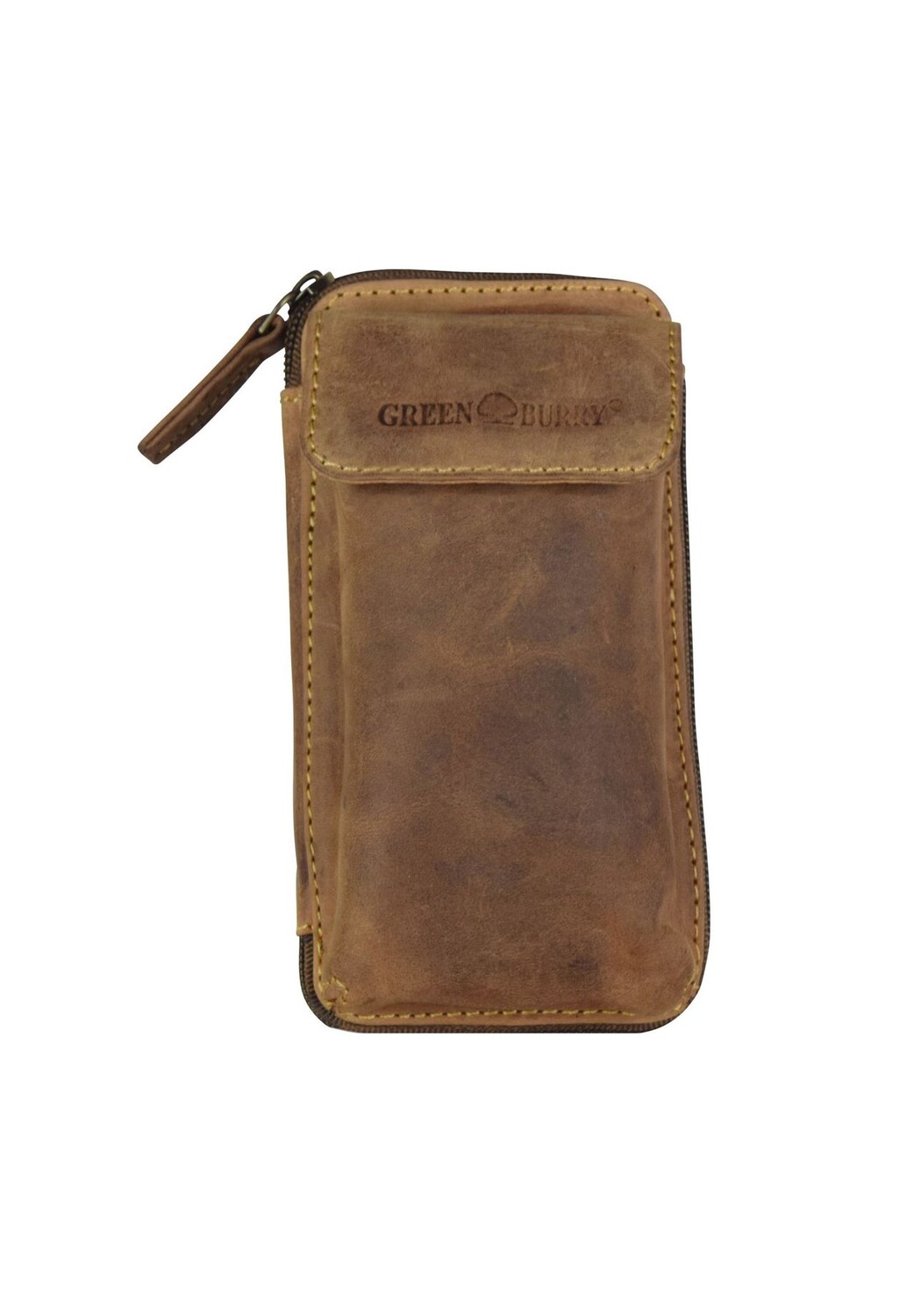 Винтажная кожаная поясная сумка 14,5 см Green Burry, коричневый
Винтажная кожаная поясная сумка 14,5 см Green Burry, коричневый