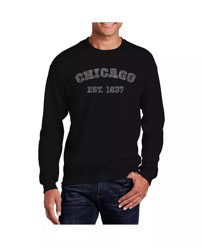 Мужская толстовка Word Art Chicago 1837 с круглым вырезом LA Pop Art, черный
Мужская толстовка Word Art Chicago 1837 с круглым вырезом LA Pop Art, черный