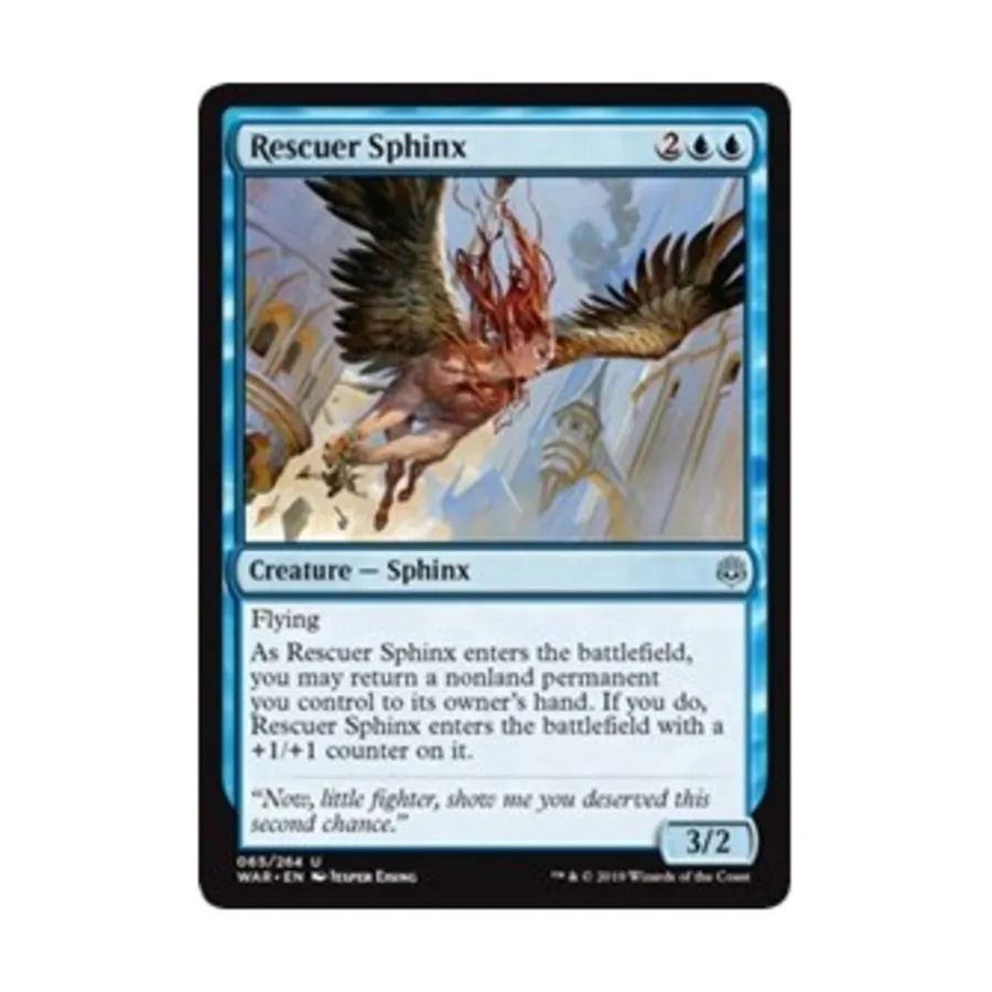 CCG Спасатель Сфинкс (U), MTG - War of the Spark
CCG Спасатель Сфинкс (U), MTG - War of the Spark