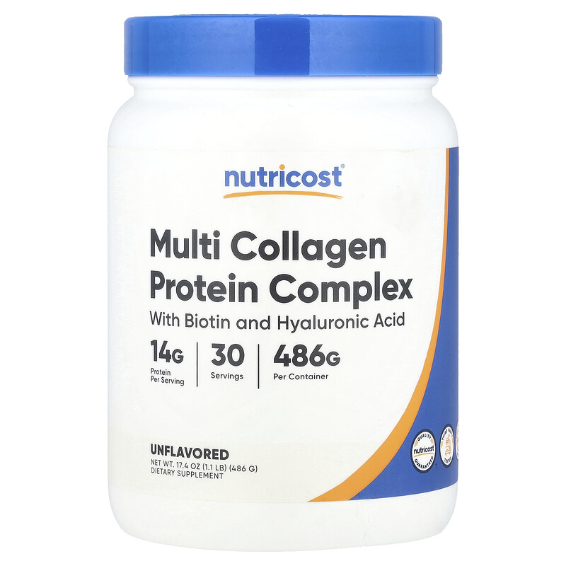 Nutricost, Мультиколлагеновый протеиновый комплекс, без добавок, 486 г (1,1 фунта)
Nutricost, Мультиколлагеновый протеиновый комплекс, без добавок, 486 г (1,1 фунта)