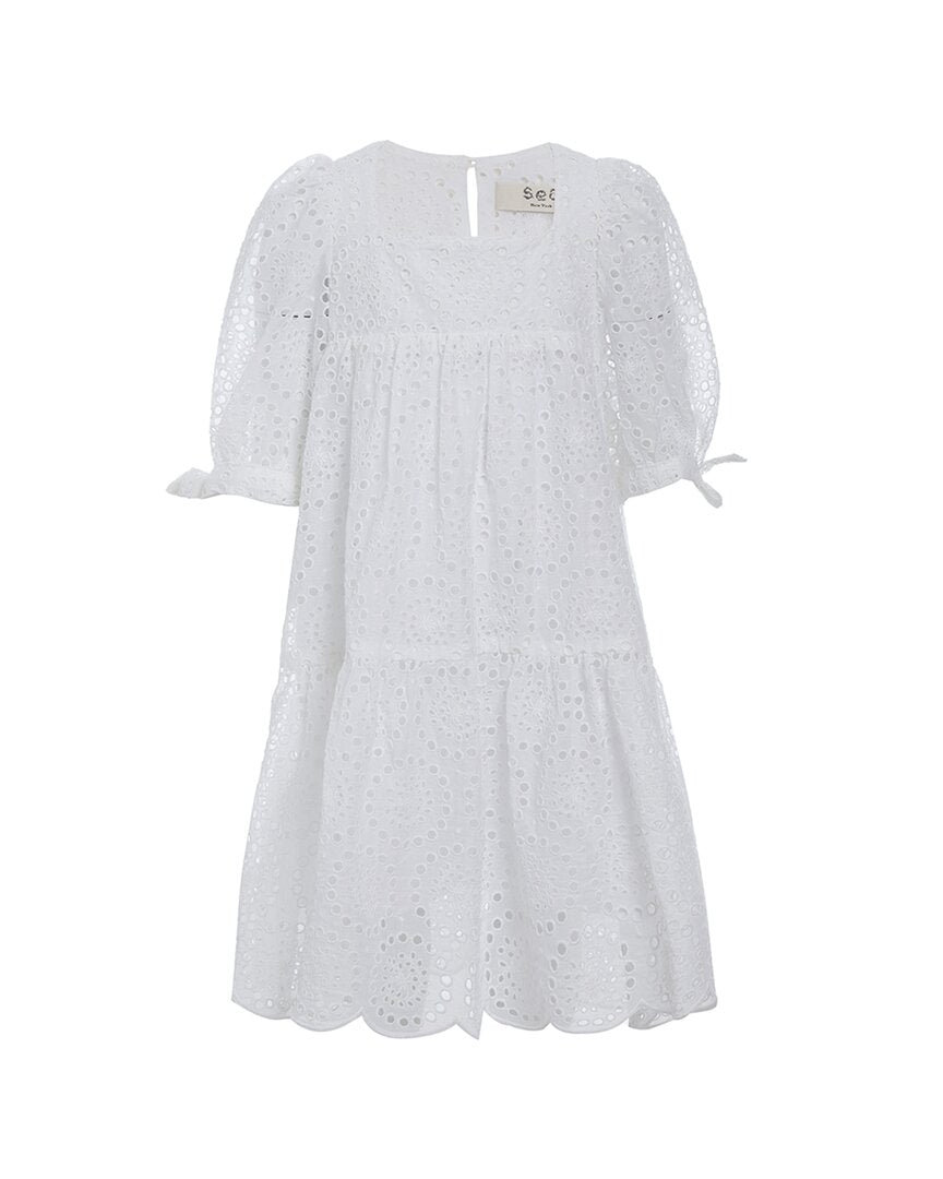 Платье Sea New York Maeve с рукавами-фонариками и ажурными вставками, белый
Платье Sea New York Maeve с рукавами-фонариками и ажурными вставками, белый