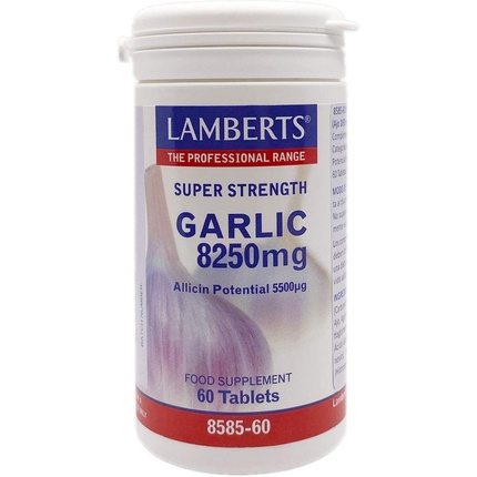 Чеснок 8250 мг 60 таблеток Lamberts
Чеснок 8250 мг 60 таблеток Lamberts