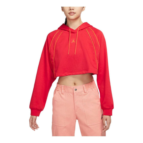 Толстовка укороченный пуловер флисовый худи Air Jordan, красный
Толстовка укороченный пуловер флисовый худи Air Jordan, красный