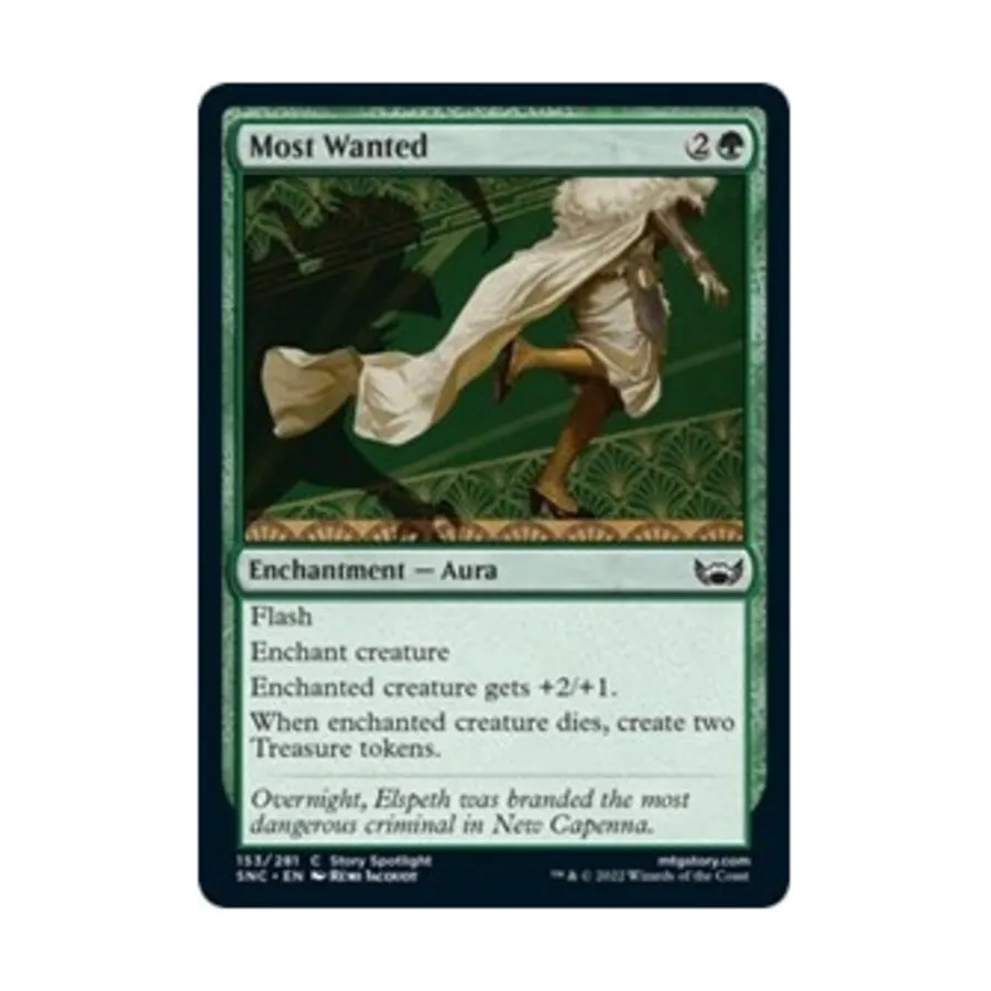 CCG Самый разыскиваемый (С), MTG - Streets of New Capenna
CCG Самый разыскиваемый (С), MTG - Streets of New Capenna