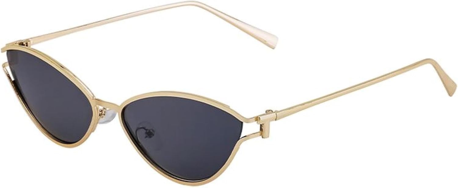 Сексуальные металлические солнцезащитные очки «кошачий глаз» для женщин, роскошные, в винтажном панк-стиле, маленькие, овальные, модные, с защитой от УФ-излучения UV400 TVTBBVV, C1goldgray
Сексуальные металлические солнцезащитные очки «кошачий глаз» для женщин, роскошные, в винтажном панк-стиле, маленькие, овальные, модные, с защитой от УФ-излучения UV400 TVTBBVV, C1goldgray