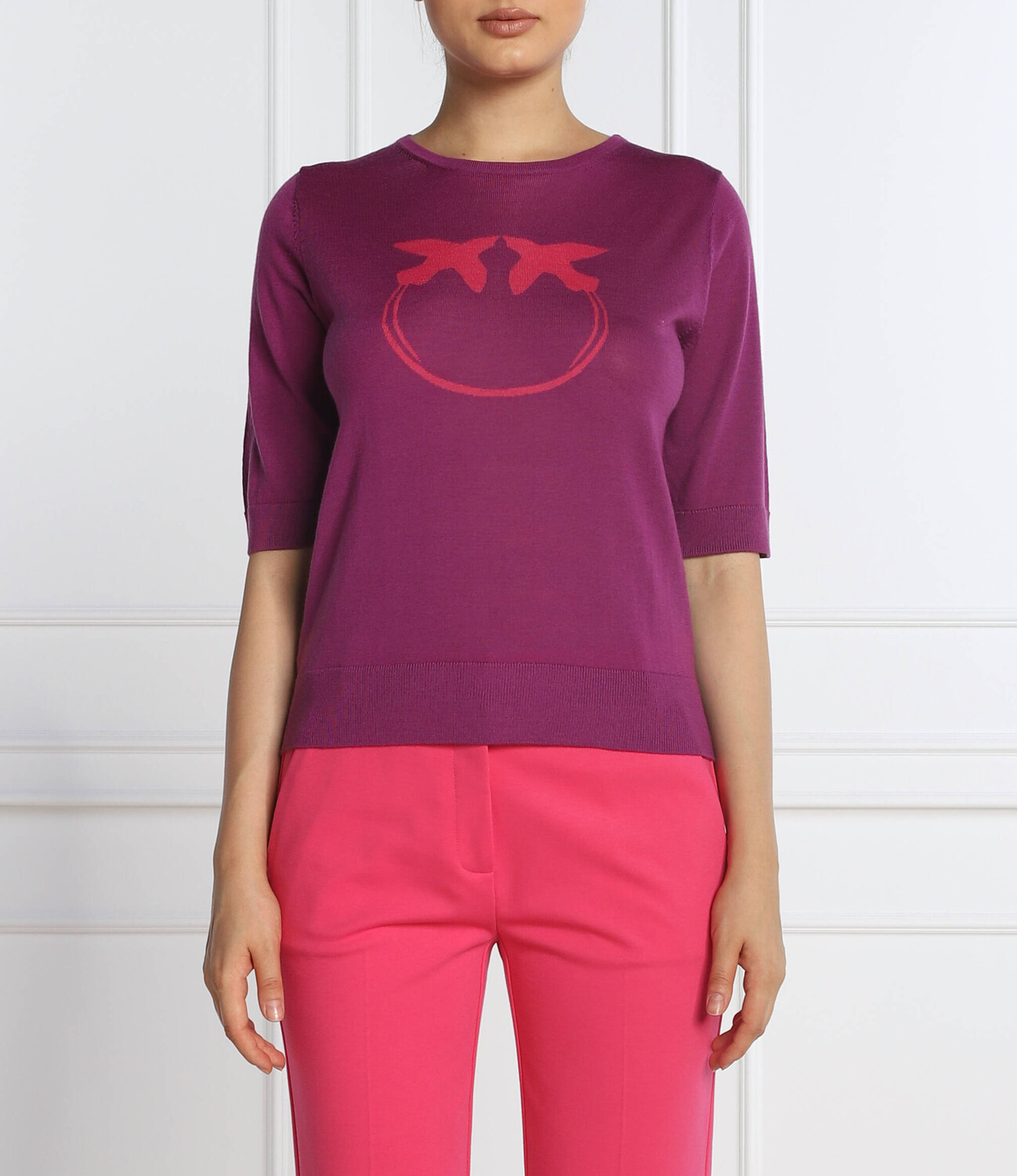 Свитер из шерсти Pinko ultrafine regular fit, фиолетовый
Свитер из шерсти Pinko ultrafine regular fit, фиолетовый