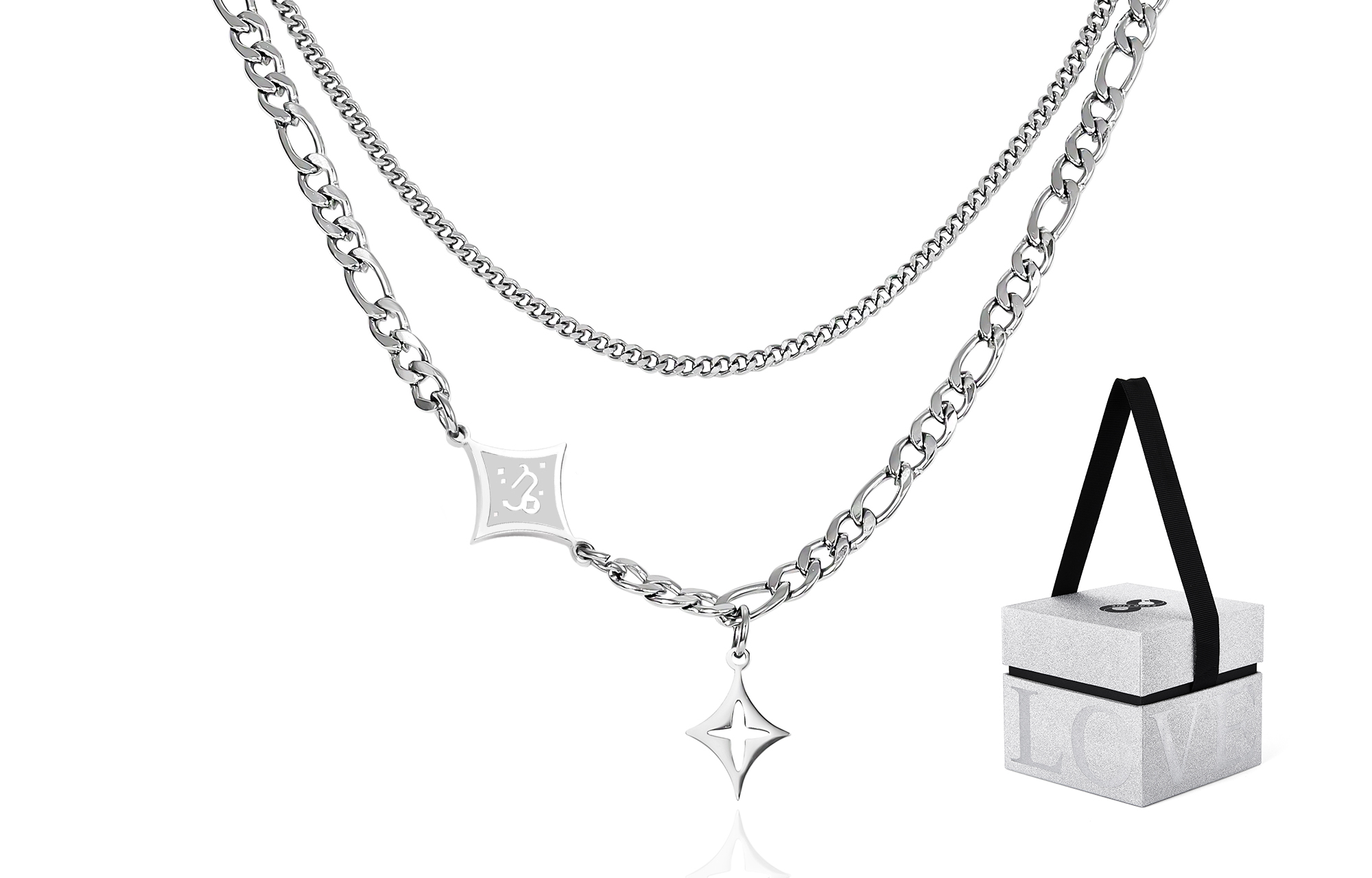 Титановая стальная многослойная цепь Unisex Zeroline, Capricorn (Gift Box)
Титановая стальная многослойная цепь Unisex Zeroline, Capricorn (Gift Box)