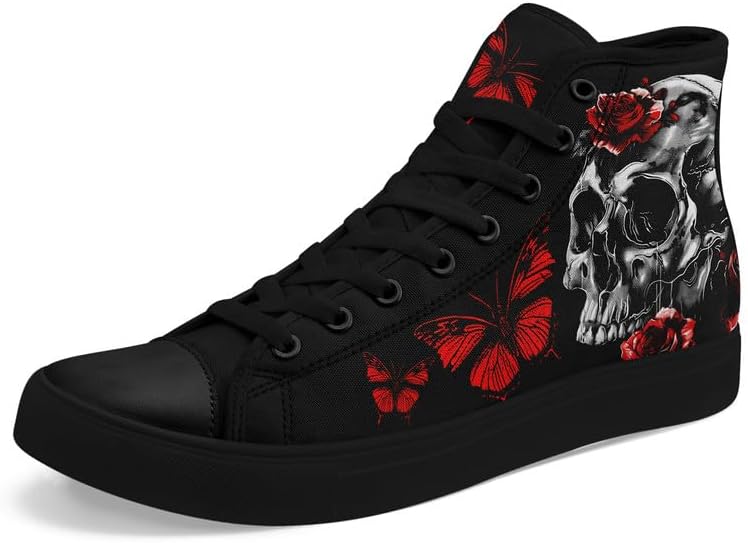 Высокие кеды AWSOLE Skull для мужчин и женщин, модные розовые готические черные текстильные туфли, унисекс, на шнуровке, повседневные кроссовки для прогулок
Высокие кеды AWSOLE Skull для мужчин и женщин, модные розовые готические черные текстильные туфли, унисекс, на шнуровке, повседневные кроссовки для прогулок