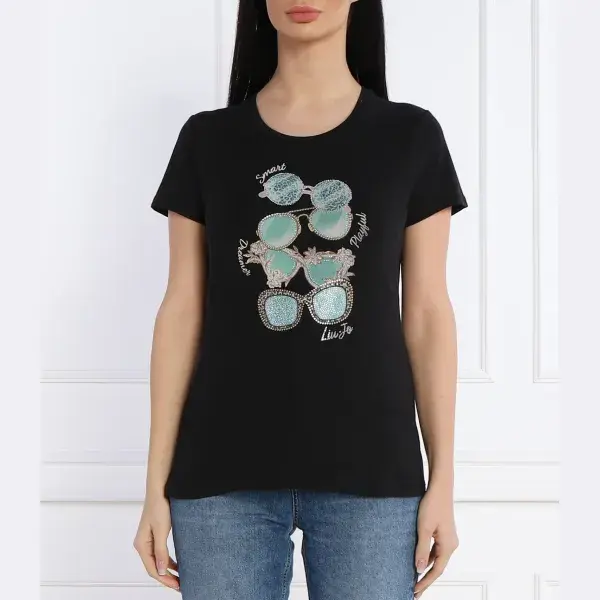 Футболка стандартного кроя Liu Jo, черный
Футболка стандартного кроя Liu Jo, черный