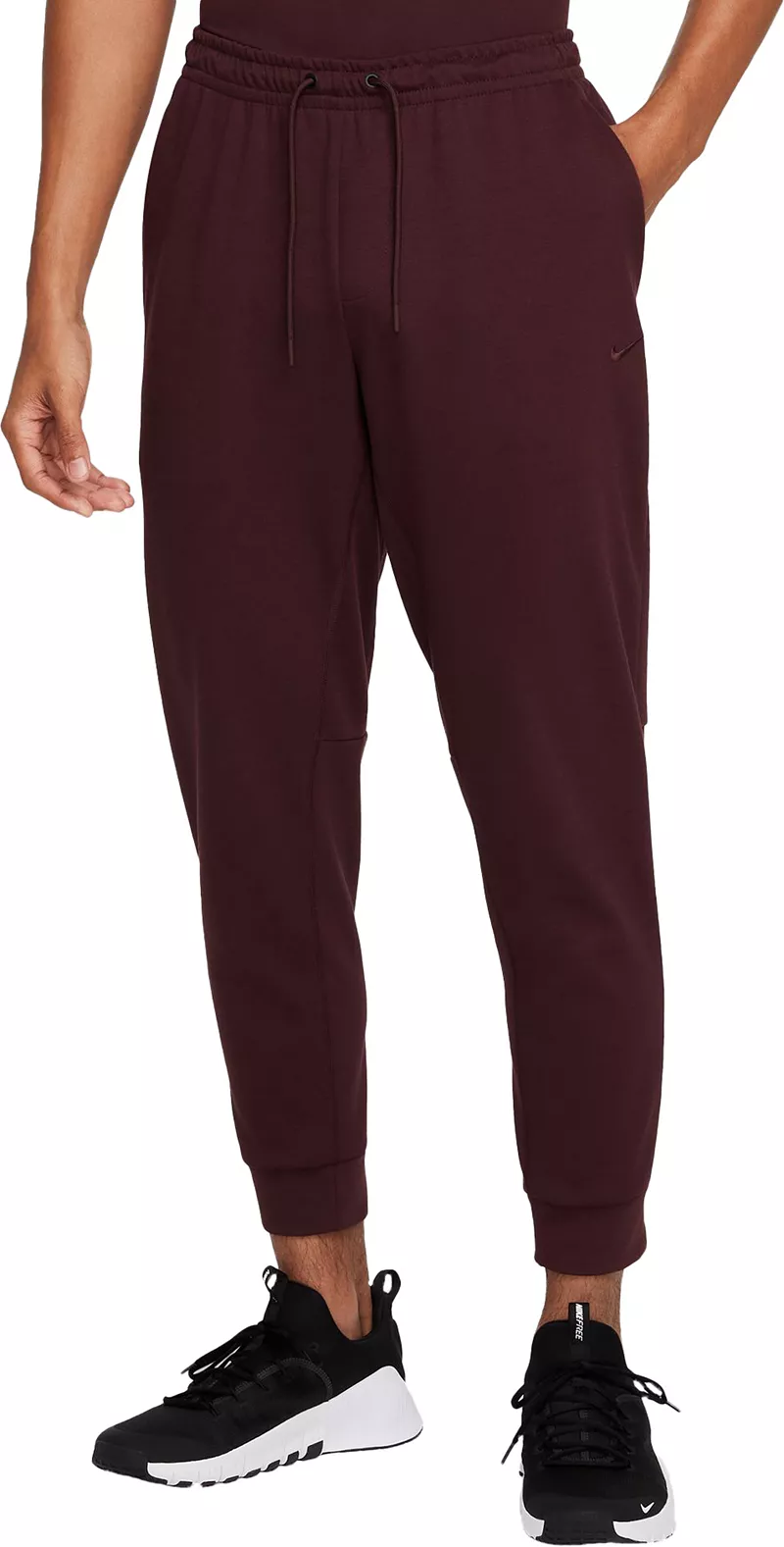 Мужские джоггеры из флиса с защитой от ультрафиолета Nike Dri-FIT, цвет Burgundy Crush
Мужские джоггеры из флиса с защитой от ультрафиолета Nike Dri-FIT, цвет Burgundy Crush