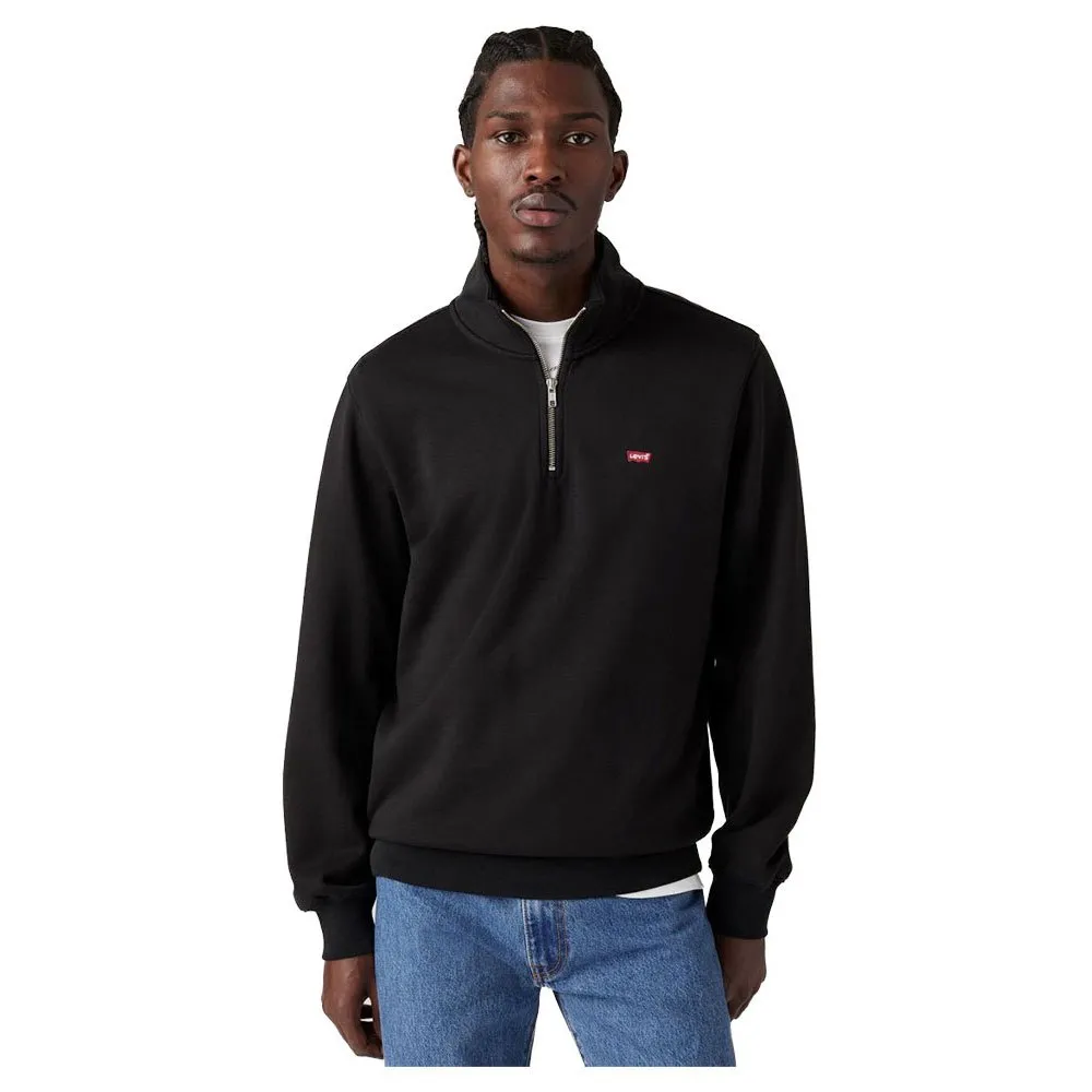 Толстовка Levi's Original half zip, черный 
Толстовка Levi's Original half zip, черный
