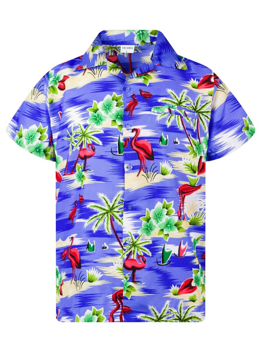 Рубашка King Kameha Flamingos, светло-синий
Рубашка King Kameha Flamingos, светло-синий