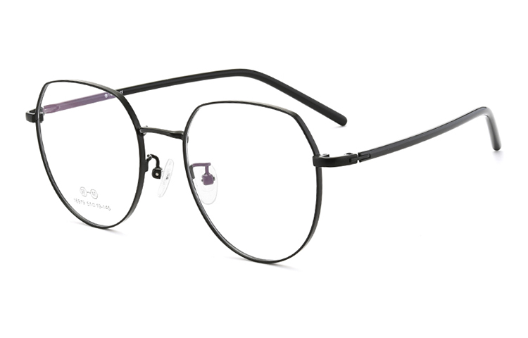 MUZU Оправы для очков из сплава неправильной формы унисекс, Black 
MUZU Оправы для очков из сплава неправильной формы унисекс, Black