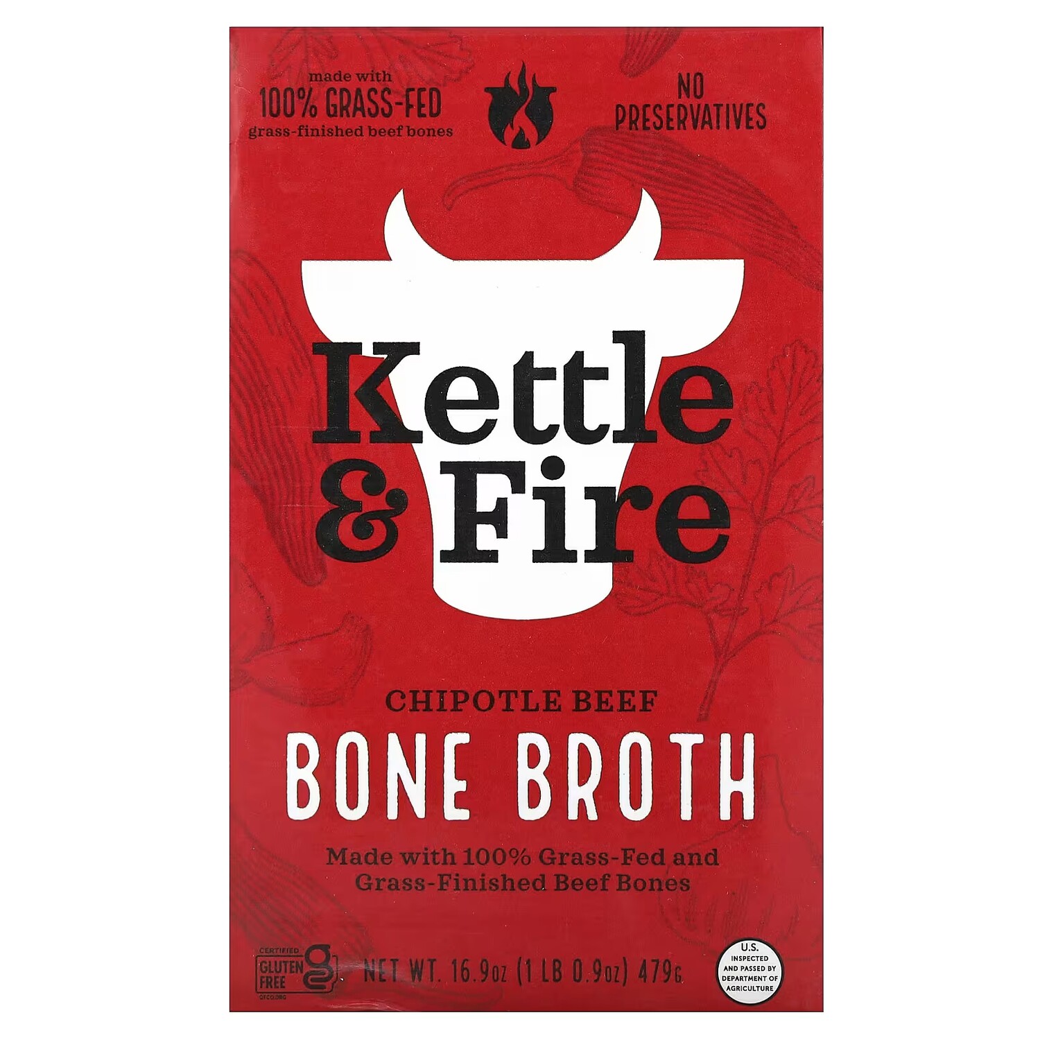Костный бульон Kettle & Fire Bone Broth Chipotle Beef, 479 г
Костный бульон Kettle & Fire Bone Broth Chipotle Beef, 479 г