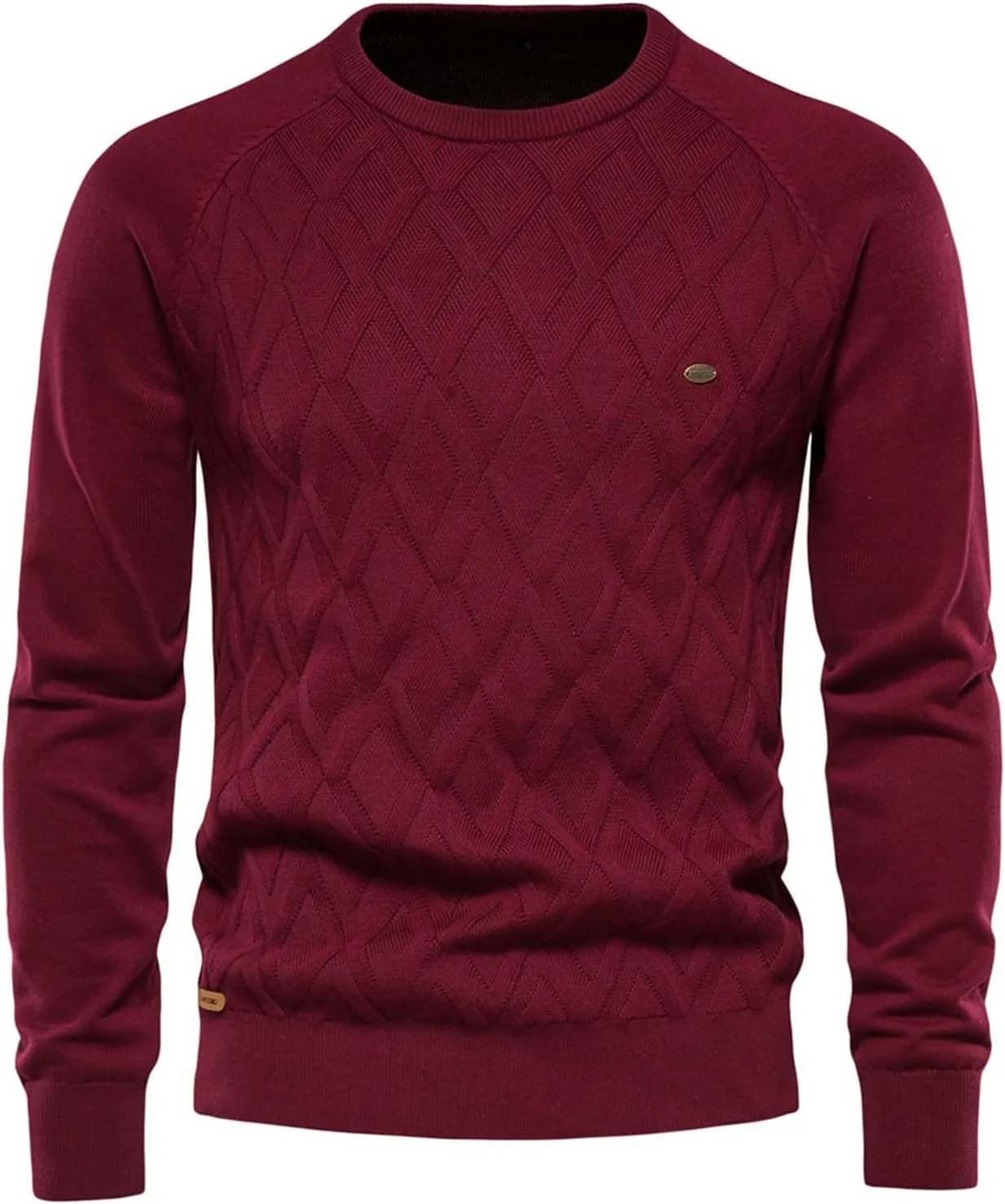 Мужской свитер-пуловер с длинными рукавами, вязаный, из хлопка, однотонный Weinexra
Мужской свитер-пуловер с длинными рукавами, вязаный, из хлопка, однотонный Weinexra