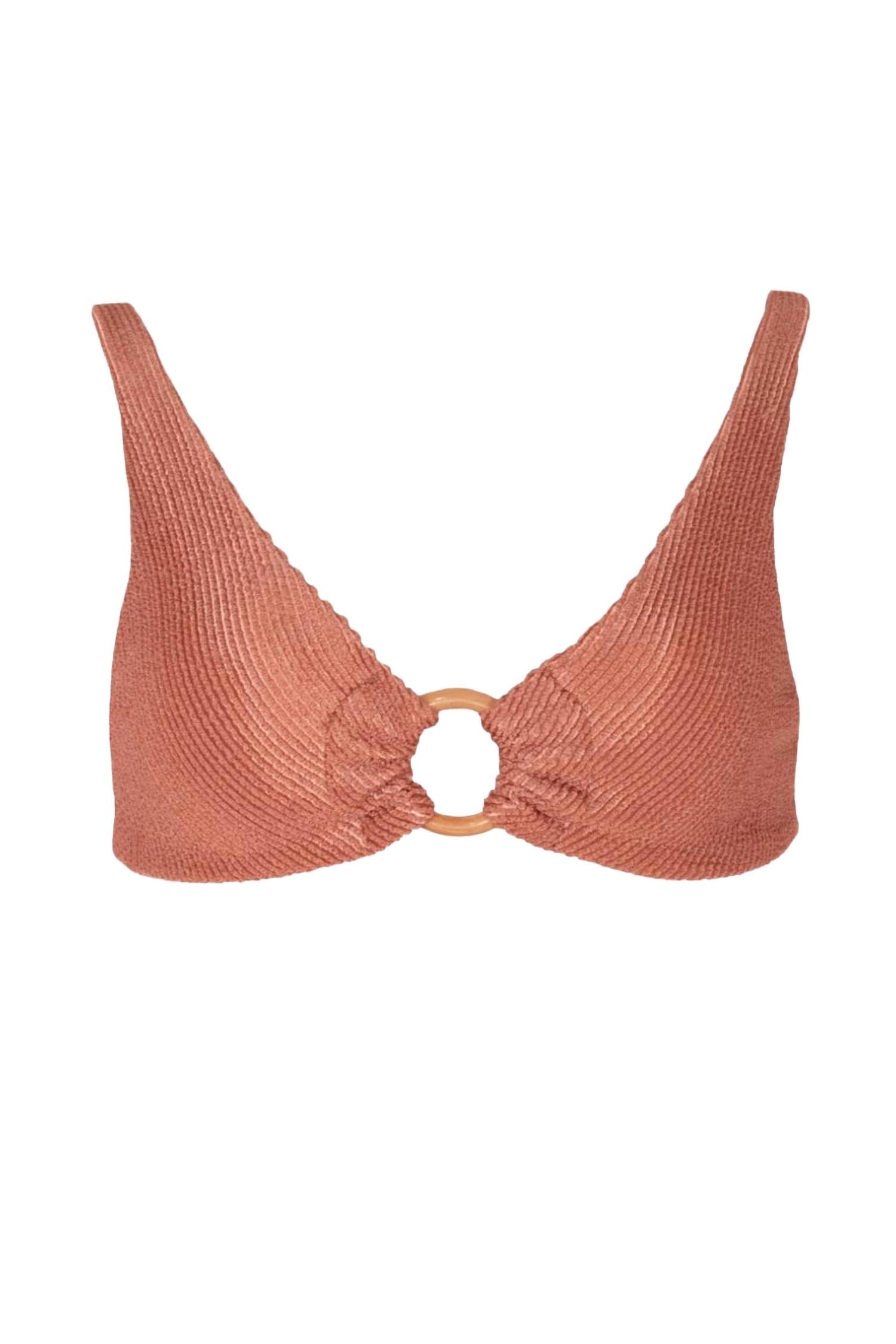 Топ бикини Rebecca с рифлеными кольцами в нежно-розовом цвете SOAH 
Топ бикини Rebecca с рифлеными кольцами в нежно-розовом цвете SOAH