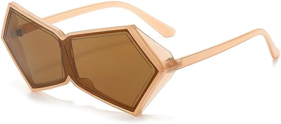 Мужские панк-солнцезащитные очки Polygon, большие солнцезащитные очки-маски, женские винтажные цельные очки с защитой от УФ-излучения UV400 TKKTLLT, Lightbrown-brown
Мужские панк-солнцезащитные очки Polygon, большие солнцезащитные очки-маски, женские винтажные цельные очки с защитой от УФ-излучения UV400 TKKTLLT, Lightbrown-brown