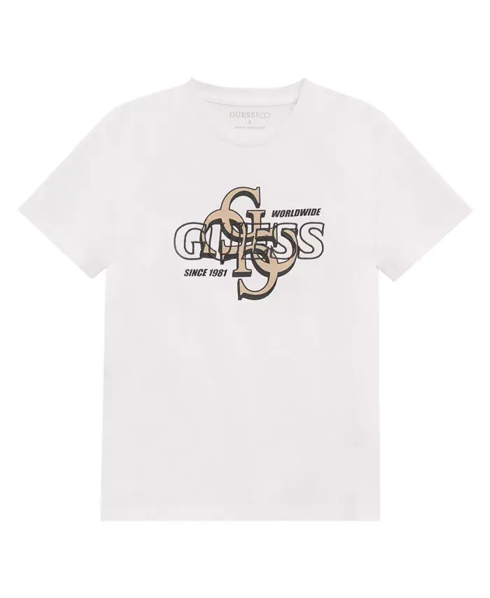Футболка с коротким рукавом Big Boys и логотипом в технике дроп-тень Guess, белый
Футболка с коротким рукавом Big Boys и логотипом в технике дроп-тень Guess, белый