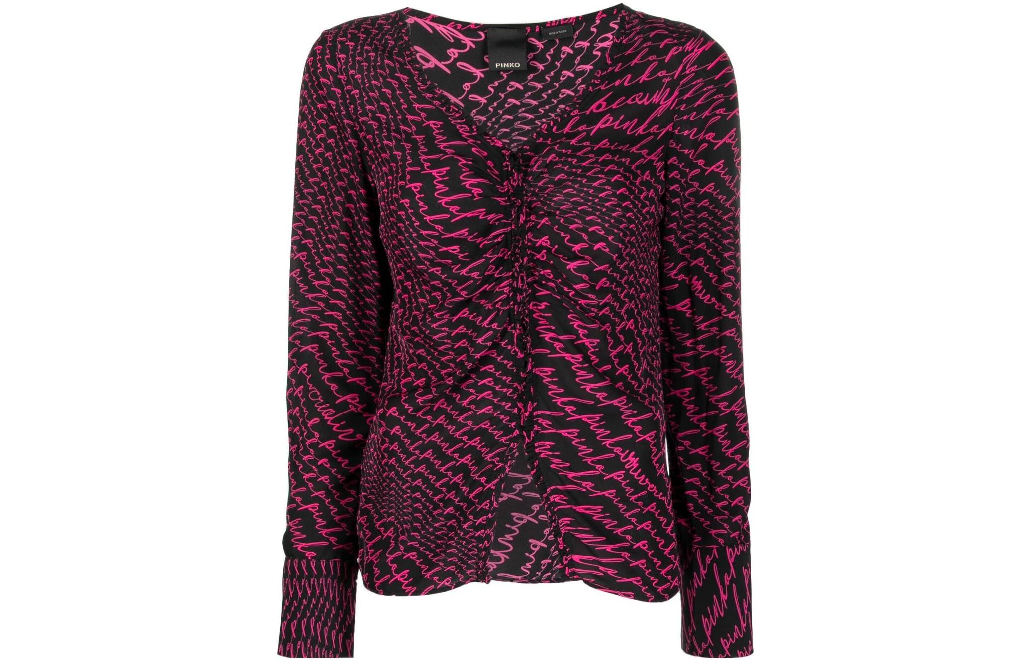 Топ Logo print Long sleeve Blouse PINKO, розовый
Топ Logo print Long sleeve Blouse PINKO, розовый