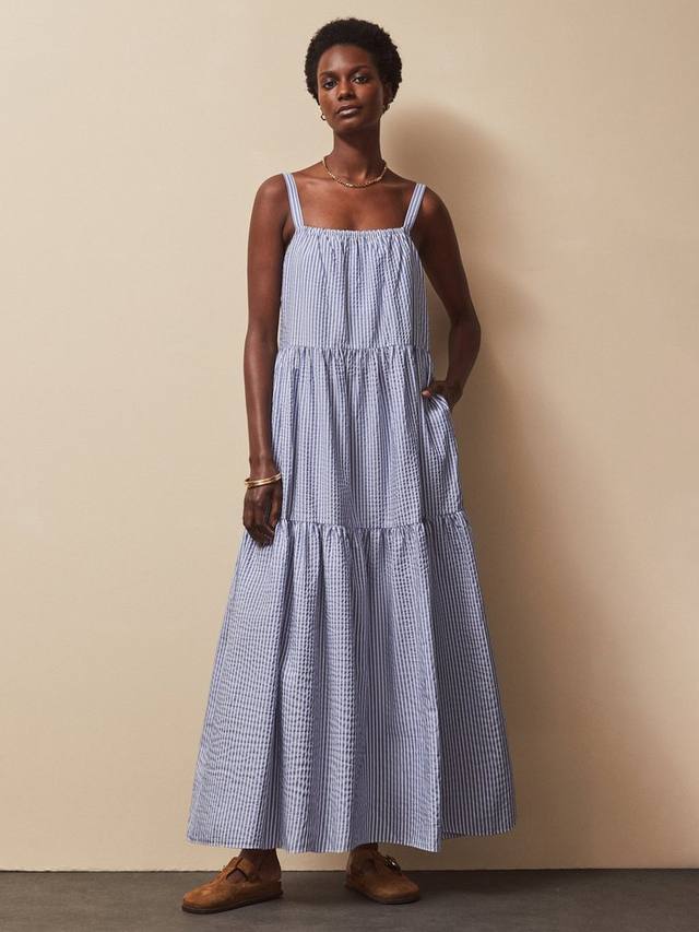 Платье с полосками в несколько ярусов Ro&Zo, Blue
Платье с полосками в несколько ярусов Ro&Zo, Blue