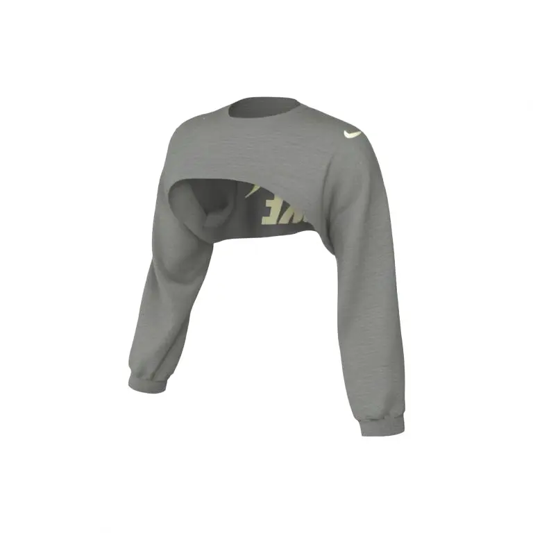 Укороченный топ женский, средне-серый Nike
Укороченный топ женский, средне-серый Nike