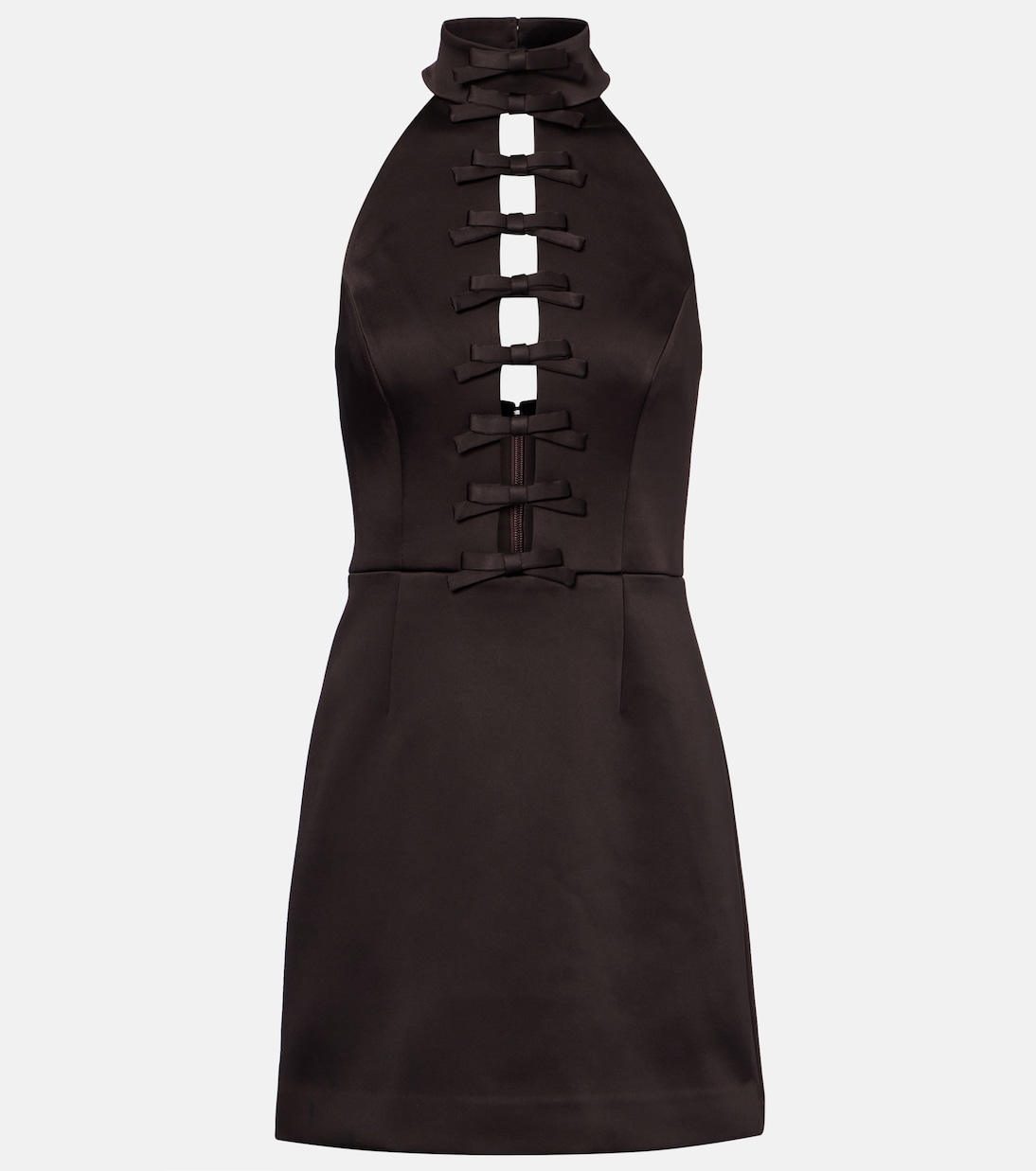 Мини-платье-халтер с вырезом и бантом Rebecca Vallance, коричневый
Мини-платье-халтер с вырезом и бантом Rebecca Vallance, коричневый