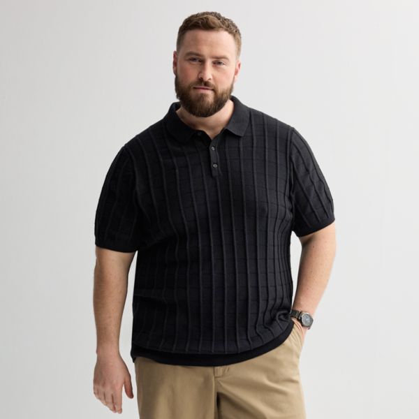 Объемный короткий рукав текстурированный поло Apt. 9, черный
Объемный короткий рукав текстурированный поло Apt. 9, черный