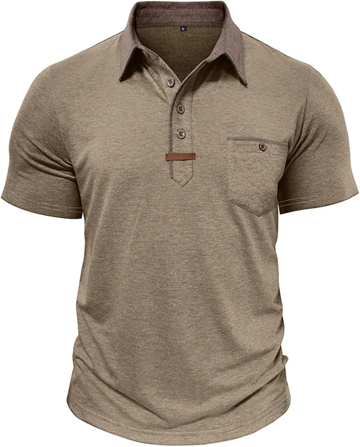 Мужская повседневная рубашка для гольфа с карманом и контрастным цветом
Мужская повседневная рубашка для гольфа с карманом и контрастным цветом