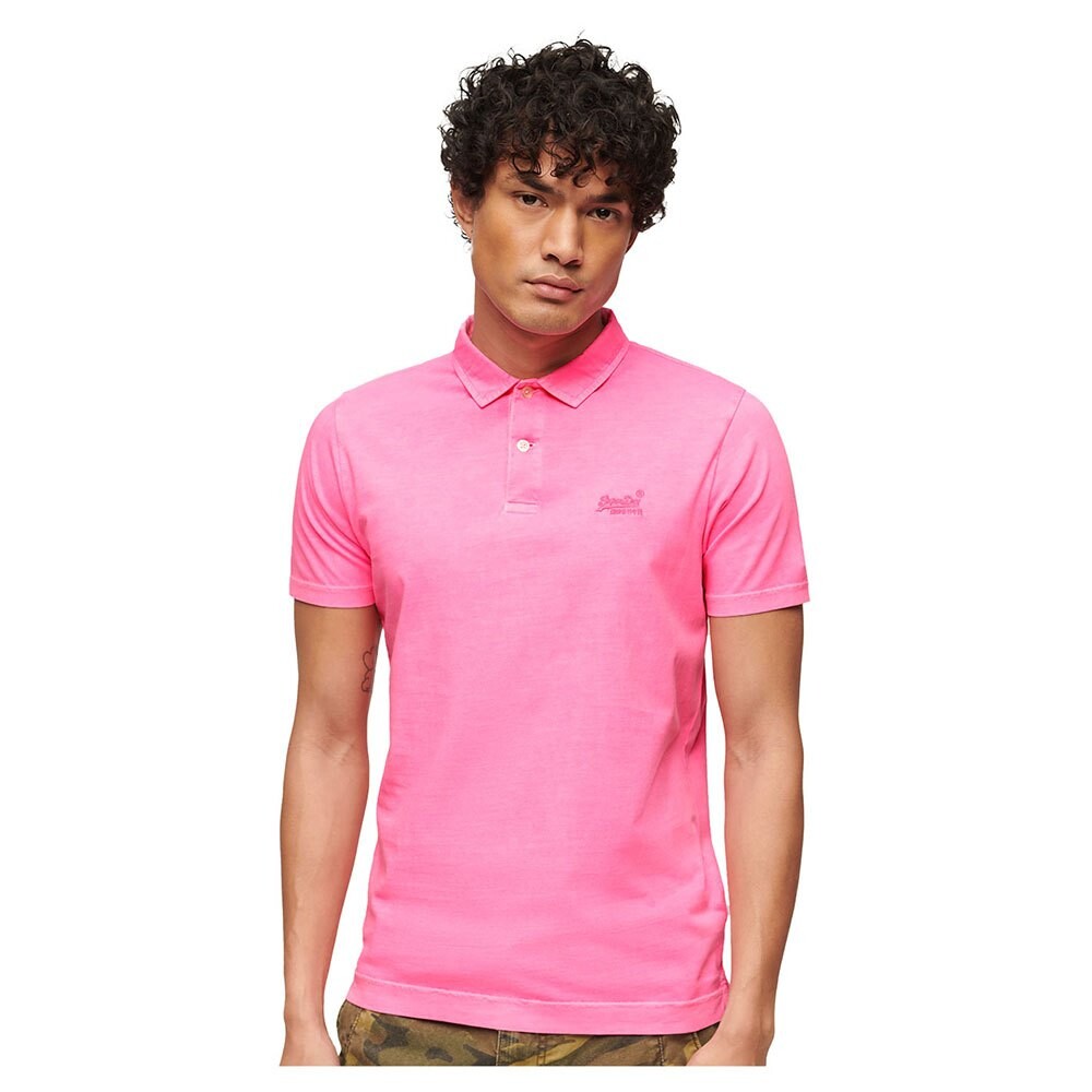 Поло Superdry Essential Logo Neon, розовый 
Поло Superdry Essential Logo Neon, розовый