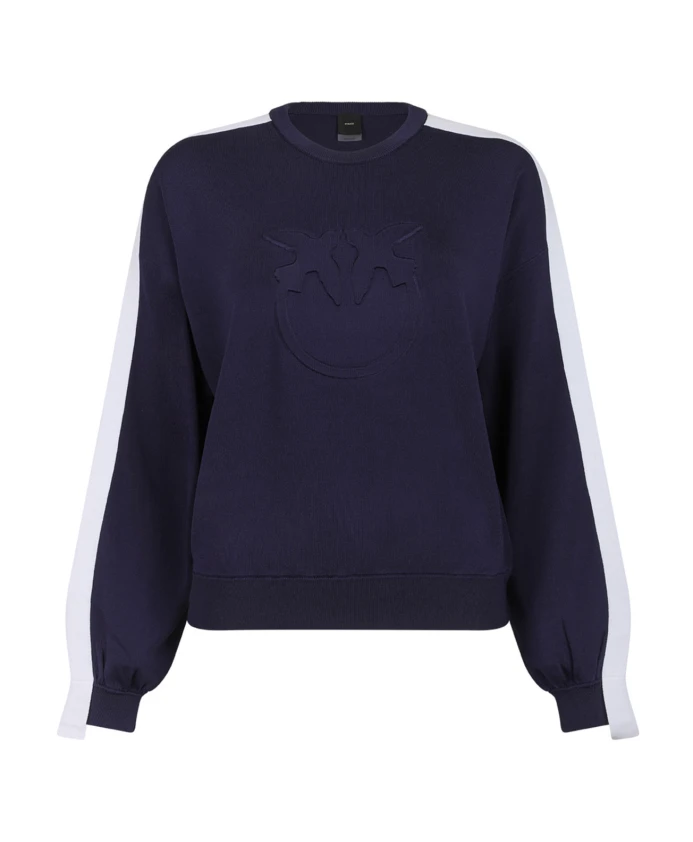 Синий свитер с тисненым логотипом. Pinko, синий
Синий свитер с тисненым логотипом. Pinko, синий