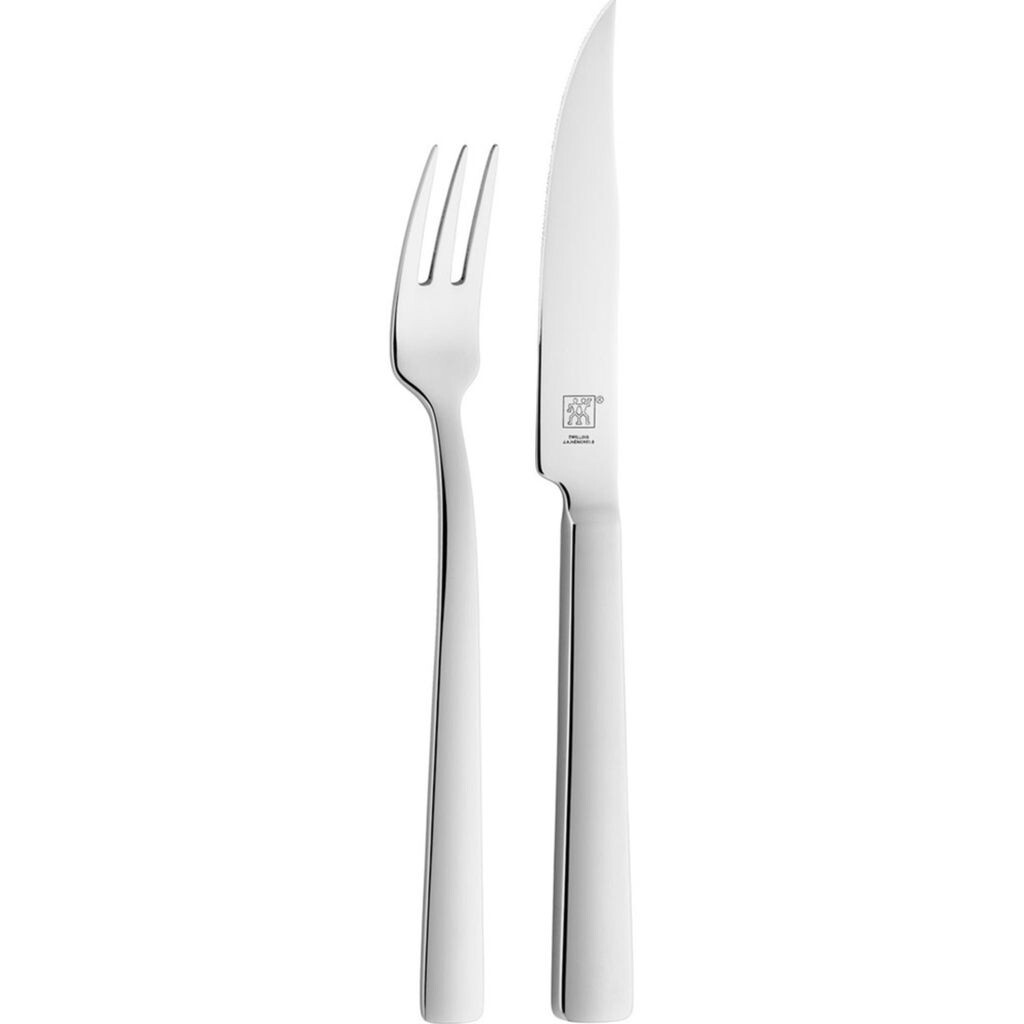 Столовые приборы Zwilling, набор столовых приборов для стейка, 2 предмета, столовые приборы для стейка, нож для стейка, 230 мм, серебро
Столовые приборы Zwilling, набор столовых приборов для стейка, 2 предмета, столовые приборы для стейка, нож для стейка, 230 мм, серебро