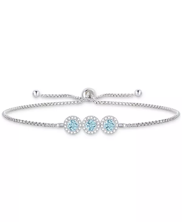 Браслет-Боло «Тринити Гало» из 14-каратного белого золота с аквамарином (3/4 карата) и бриллиантами (1/4 карата) Santa Maria Macy'S, aquamarine
Браслет-Боло «Тринити Гало» из 14-каратного белого золота с аквамарином (3/4 карата) и бриллиантами (1/4 карата) Santa Maria Macy'S, aquamarine