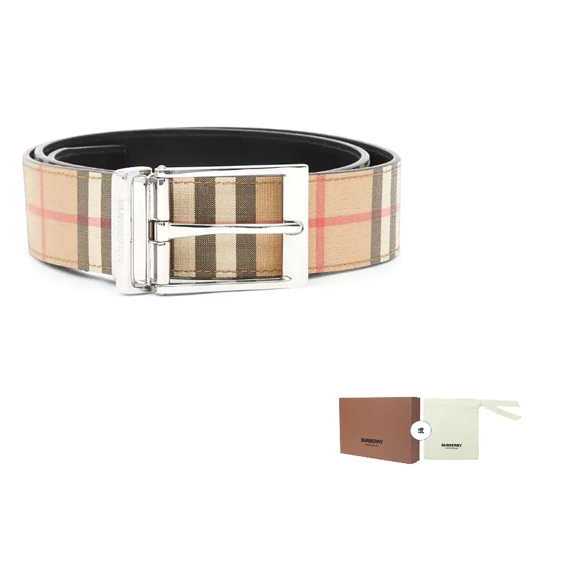Ремень мужской кожаный Burberry Vintage, бежевый / черный
Ремень мужской кожаный Burberry Vintage, бежевый / черный