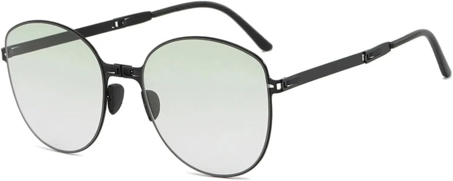 Модные ретро-солнцезащитные очки в круглой оправе для женщин и мужчин, винтажные складные солнцезащитные очки для активного отдыха, путешествий и вождения, защита от УФ-излучения UV400 TKKTLLT, Black Green
Модные ретро-солнцезащитные очки в круглой оправе для женщин и мужчин, винтажные складные солнцезащитные очки для активного отдыха, путешествий и вождения, защита от УФ-излучения UV400 TKKTLLT, Black Green