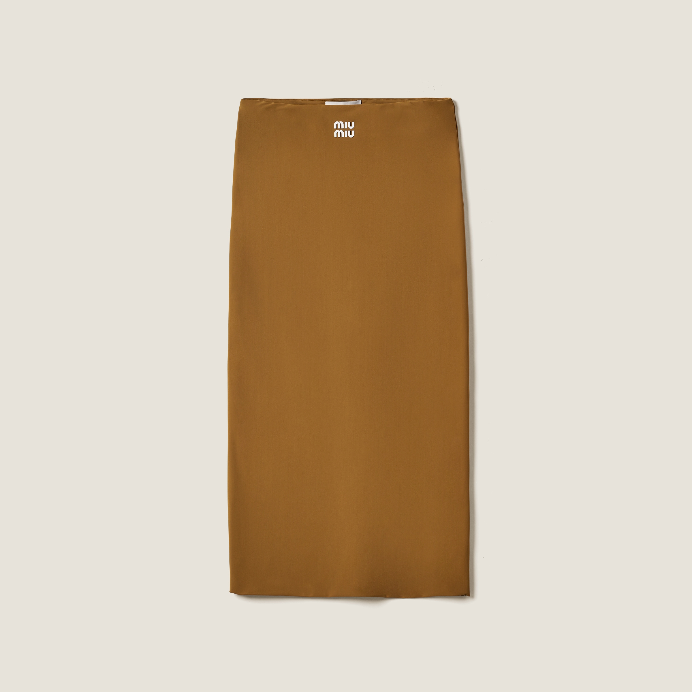 Юбка из стрейчевого трикотажа MIU MIU, оливково-зеленый
Юбка из стрейчевого трикотажа MIU MIU, оливково-зеленый