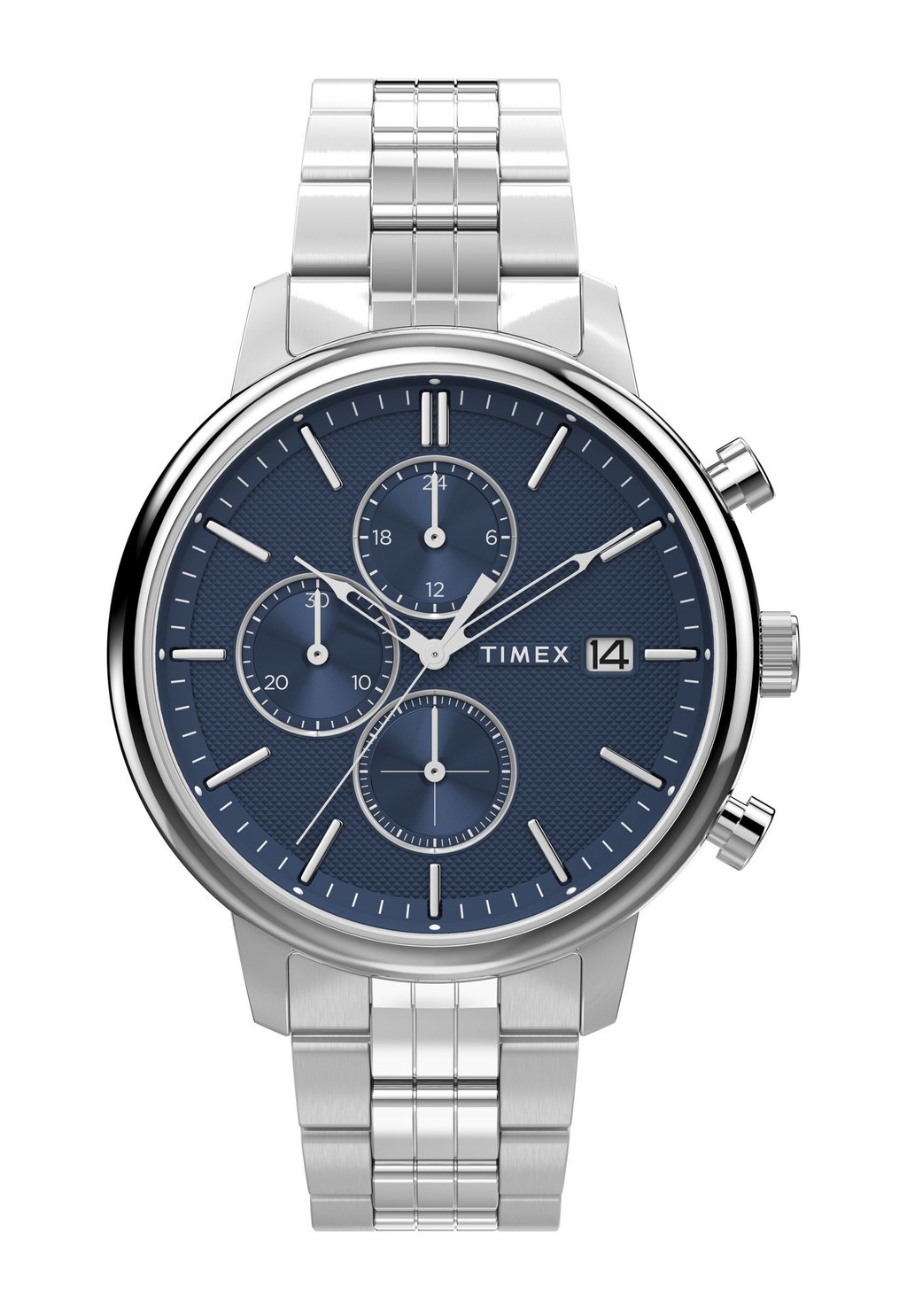 Часы с хронографом Timex, серебряный
Часы с хронографом Timex, серебряный