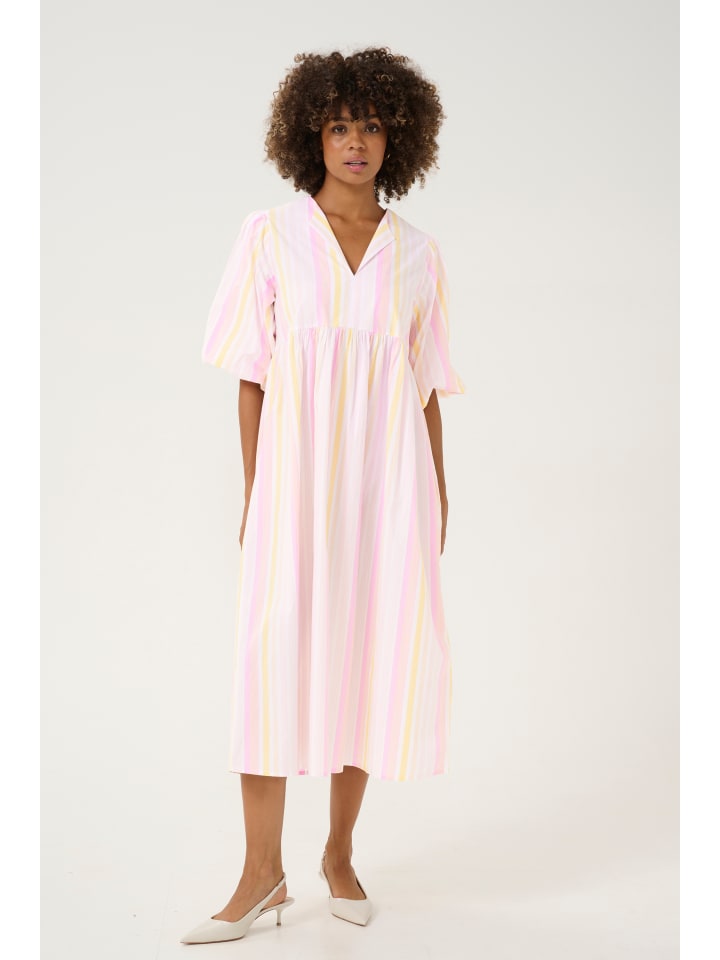 Платье свободного кроя CUbeha в полоску розового, желтого и лавандового цветов CULTURE
Платье свободного кроя CUbeha в полоску розового, желтого и лавандового цветов CULTURE