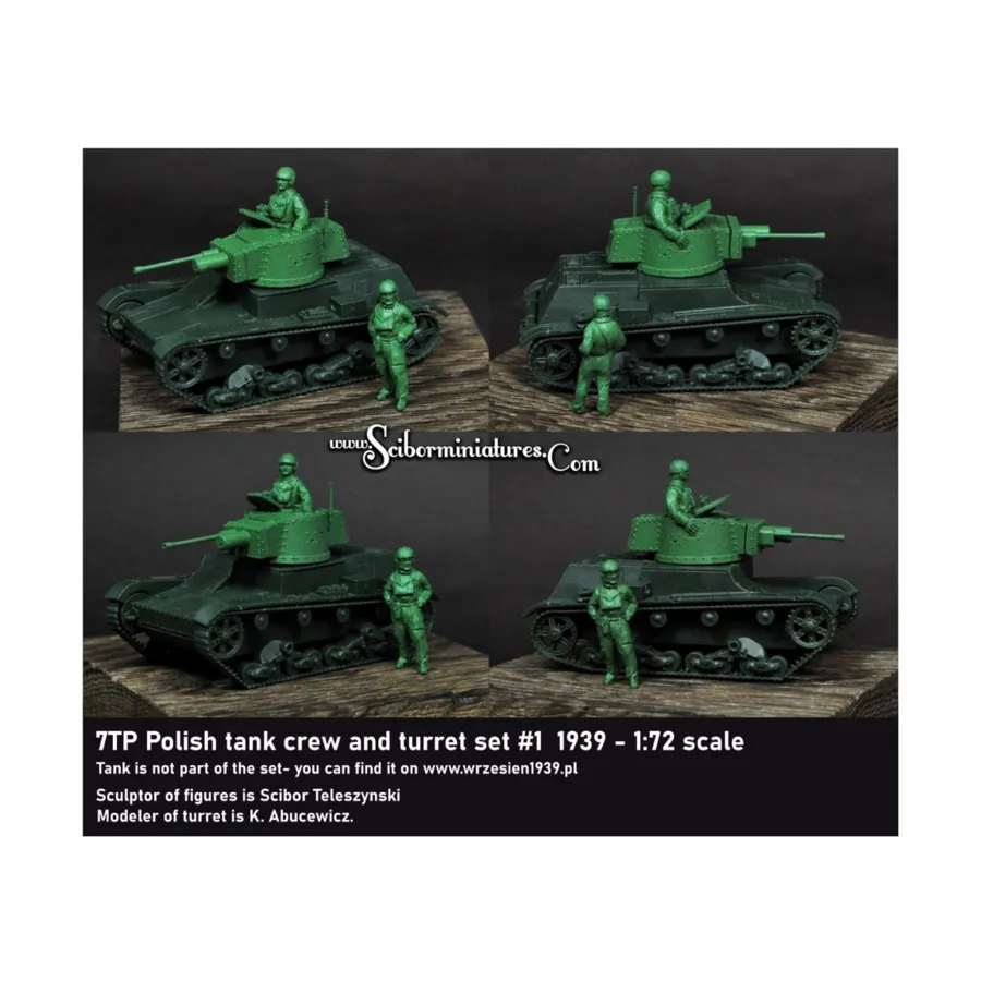 Комплект танка 7ТП и башни №1 — 1939 г., Historical Miniatures - Polish (1:72) (Scibor Monstrous Miniatures)
Комплект танка 7ТП и башни №1 — 1939 г., Historical Miniatures - Polish (1:72) (Scibor Monstrous Miniatures)