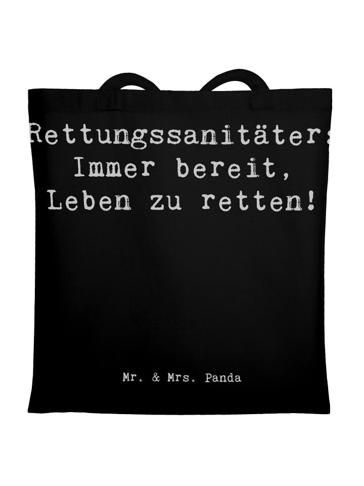 Сумка для переноски Mr & Mrs Panda Rettungssanitäter Held, черный 
Сумка для переноски Mr & Mrs Panda Rettungssanitäter Held, черный