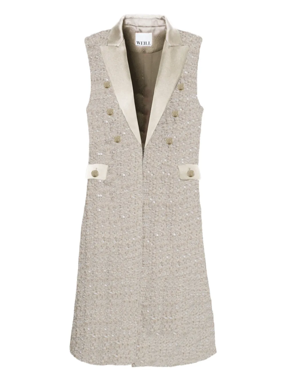 Твидовый жилет для ужина Weill Paris, нейтральный
Твидовый жилет для ужина Weill Paris, нейтральный