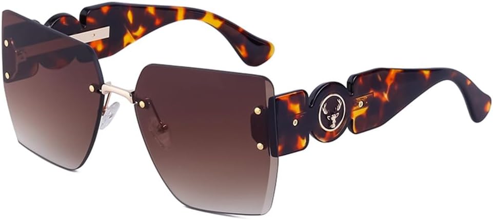 Большие солнцезащитные очки без оправы для женщин и мужчин, солнцезащитные очки в крупной оправе, защита от УФ-излучения UV400, цвет C4, полукоричневый, один размер LANGSER, Black
Большие солнцезащитные очки без оправы для женщин и мужчин, солнцезащитные очки в крупной оправе, защита от УФ-излучения UV400, цвет C4, полукоричневый, один размер LANGSER, Black