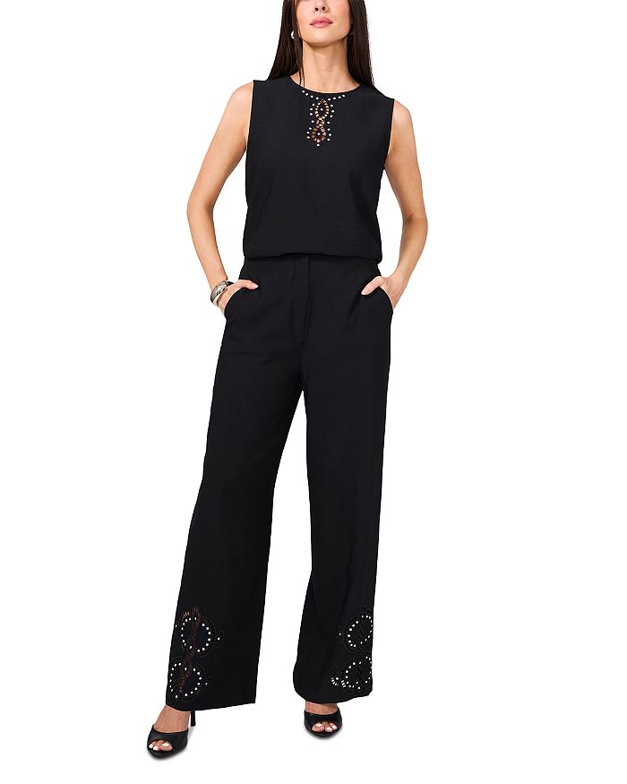 Топ без рукавов с лесенчатым краем VINCE CAMUTO, черный
Топ без рукавов с лесенчатым краем VINCE CAMUTO, черный