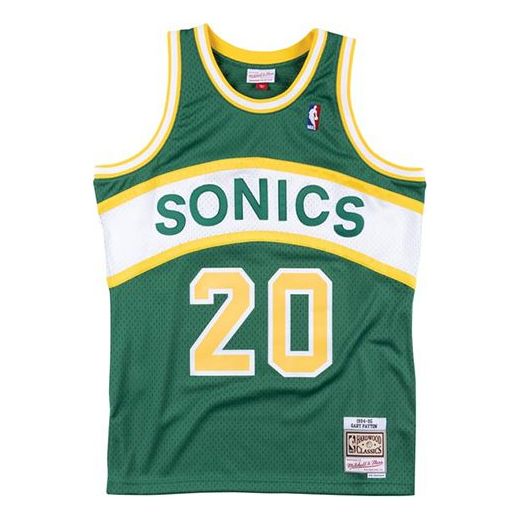 Джерси Mitchell & Ness NBA Swingman Jersey 'Seattle SuperSonics - Gary Payton 1994-95', зеленый
Джерси Mitchell & Ness NBA Swingman Jersey 'Seattle SuperSonics - Gary Payton 1994-95', зеленый