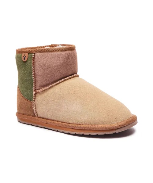 Мини-Сапоги Wallaby из кожи в стиле пэчворк Emu Australia, бежевый 
Мини-Сапоги Wallaby из кожи в стиле пэчворк Emu Australia, бежевый