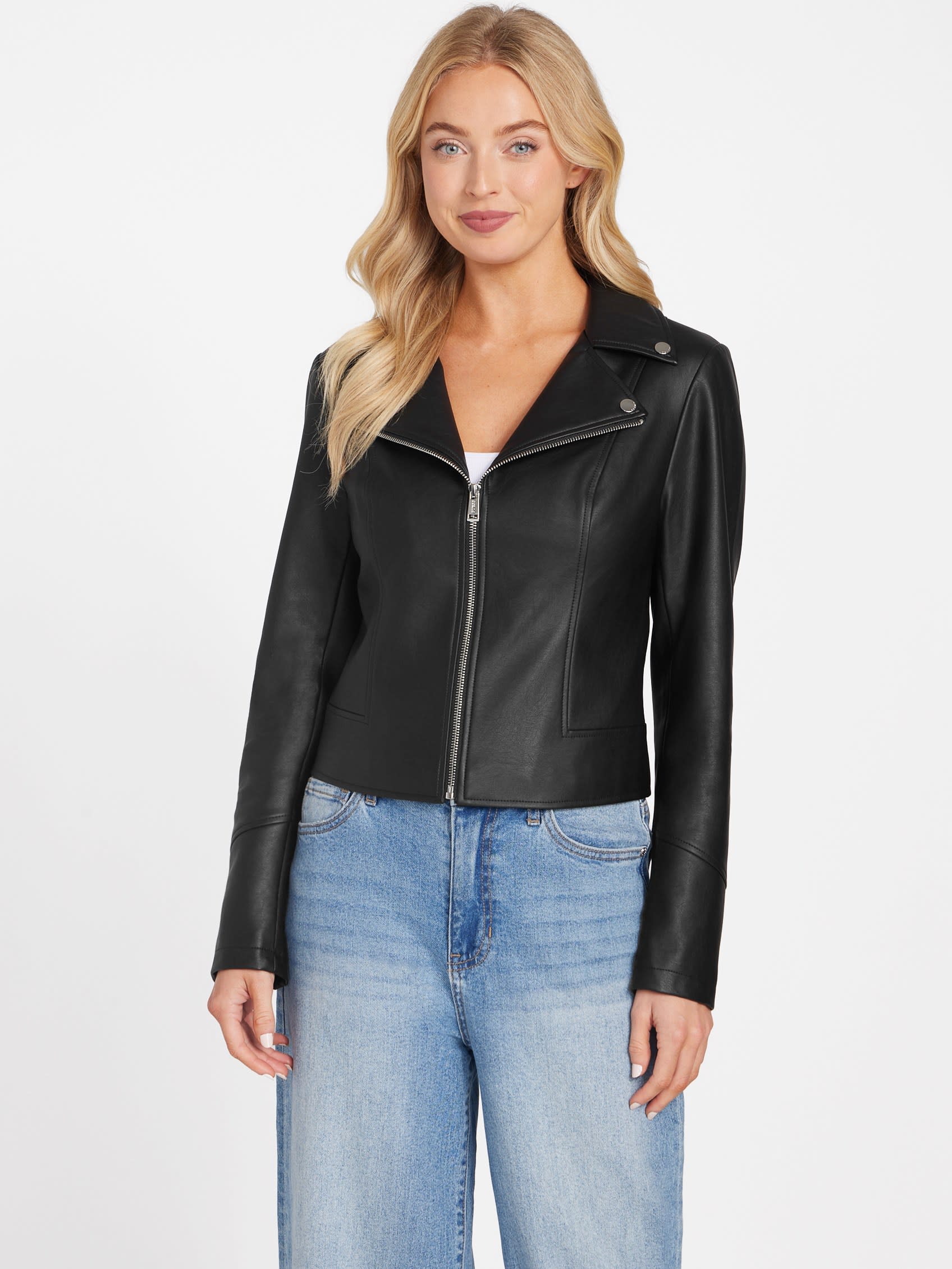 Куртка из искусственной кожи Jacki Guess Factory, черный
Куртка из искусственной кожи Jacki Guess Factory, черный
